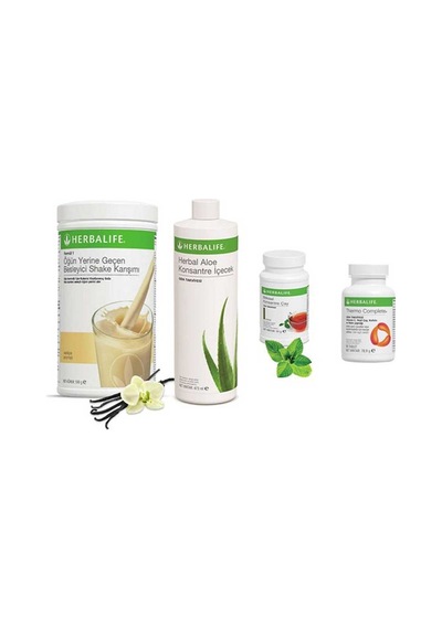 Herbalife Vanilya Shake Klasik Çay 100 Gr Aloe Vera Thermo Tablet