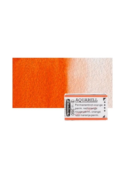 Schmincke Horadam Aquarell 1/1 Tablet 360 Permanent Red Orange S3