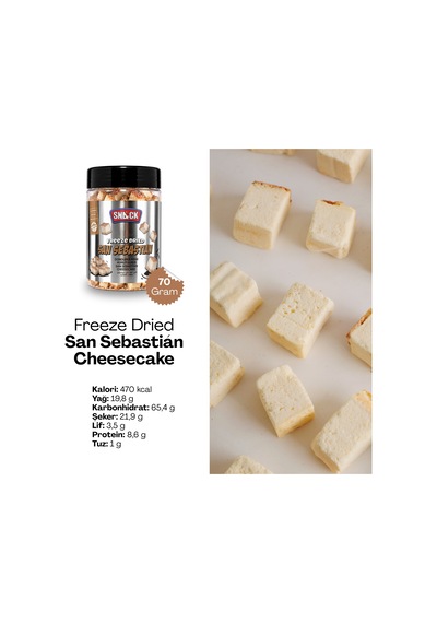 Cheesecake Tadım Paketi 5 Kavanoz Freeze Dried Tatlı