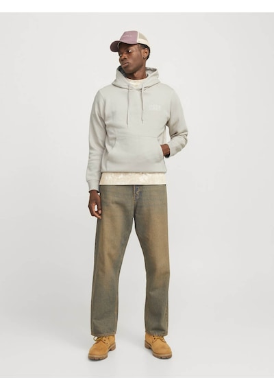 Jack & Jones Jjecorp Logo Gri Erkek Sweatshirt 12152840 Gri
