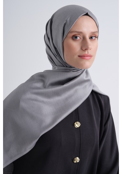 Armine % 100 İpek Şal - Yeni Sezon- Asm90 Gri