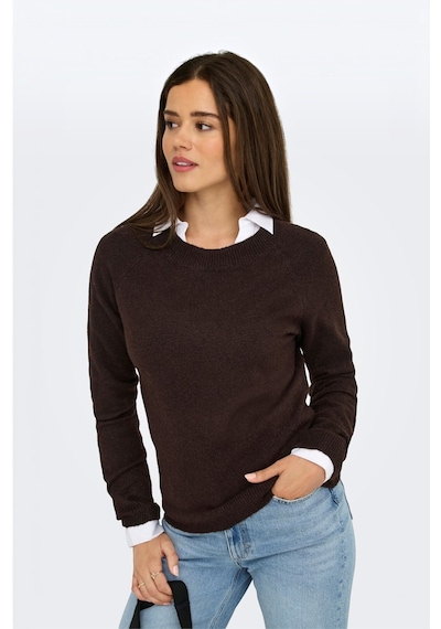 Only Kadın Onlrıca Lıfe L/s Pullover Knt Noos O15204279-4824236 Kahverengi