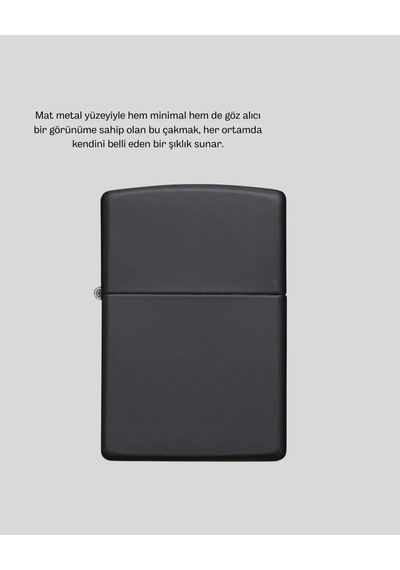 Ergonomik Tutma Özellikli Metal Çakmak Mat Yüzeyli