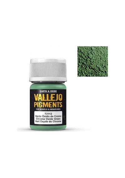 35 Ml. Chrome Oxide Green Maket Boyası Pigmenti, Vallejo 73112 Standart