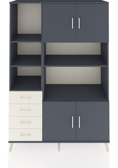Hyperion Dolap 8 Raflı 4 Çekmeceli 4 Kapaklı 132x44x195 Antrasit-antrasit/aytaşı Antrasıt/aytası Hyperion Dolap 8 Raflı 4 Çekmeceli 4 Kapaklı 132x44x195 Antrasit-antrasit/aytaşı Antrasıt/aytası