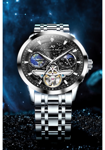 Kronen & Söhne Ks7009 Day Night Tourbillon Mekanik Otomatik Saat