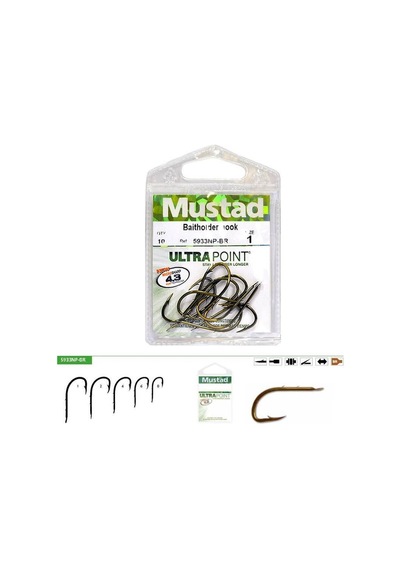 Mustad Olta Iğnesi 5933 Npbr 10 Lu Bronz No:6