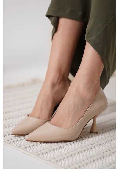 Trendella Nude Rugan Kadın Stiletto Tr18ms01b Siyah