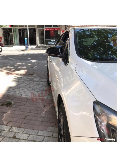 Opel Astra J Yarasa Ayna Kapağı - Parlak Siyah Abs   Plastik