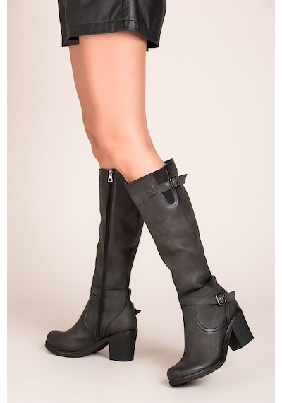 Fox Shoes Gri Kadın Çizme C674250109