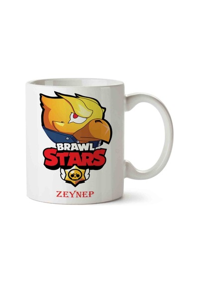 Brawl Stars Crow Kişiye Özel İstediğiniz İsim Yazılır İki Tarafı Baskılı Kupa Bardak.jpg