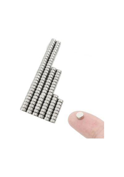 Dünya Magnet 20 Adet - Yuvarlak Neodyum Mıknatıs, 4x2 Mm, Güçlü Magnet, N35 Kalite