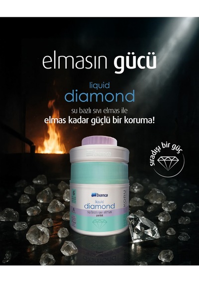 Lıquıd Dıamond Sıvı Elmas Bianca Stella Su Bazlı Kokusuz Ekstra Dayanıklı Şeffaf Sıvı Cam 600 Ml Diğer