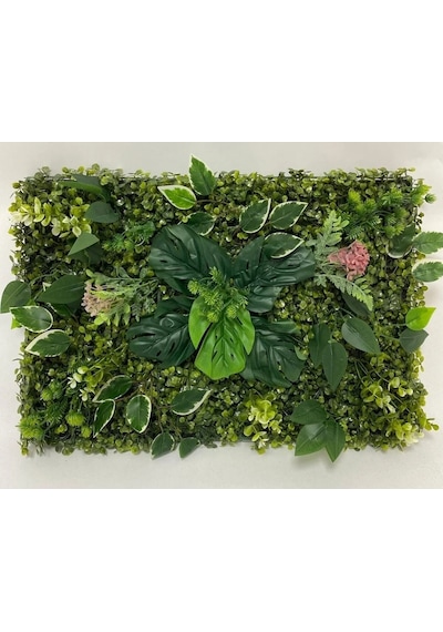 Rüzgar Yapay Çiçekçilik 60x40 Yeşil Duvar Uygulaması Yeşil