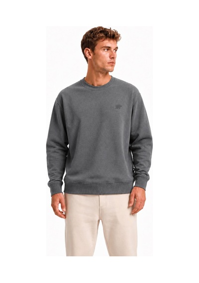 Bad Bear Outlands Crewneck Man Asphalt Sweatshırt 26.02.12.012-c118 Gri