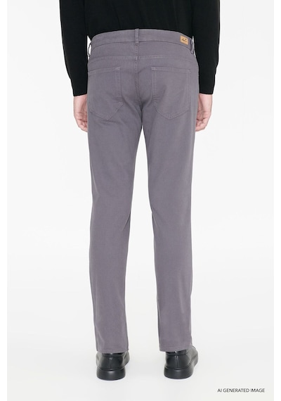 AC&Co / Altınyıldız Classics Slim Fit Dar Kesim Pamuklu Esnek Chino Erkek Pantolon Antrasit