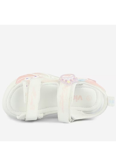 Vicco Alra Işıklı Sandalet Ortopedik Çocuk Sandalet Beyaz