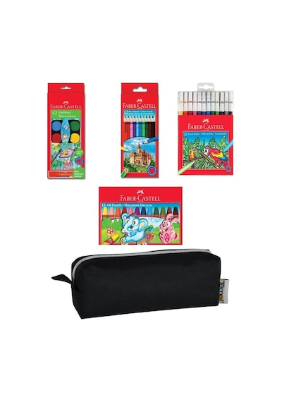 Faber Castell Öğrenci Boyama Seti Kalem Çantalı