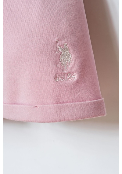 U.s. Polo Assn. Kız Bebek Kahverengi Şort Takım Kahverengi