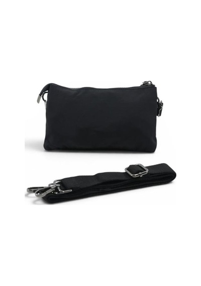 Baginn Paraşüt Kumaş Mini Çapraz Askılı Kadın Telefon Çantası Yağmur Geçirmez El Askılı Çanta 20 12 Cm Siyah