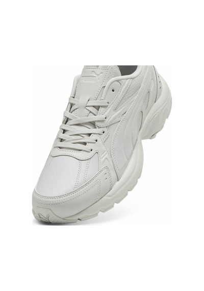 Puma Milenio Tech Deri Spor Ayakkabı Unisex Glacial Gray White Glacial Gray White