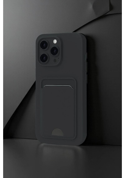 Apple iPhone Uyumlu 16 Plus Kılıf Kelvin Kartvizitli Silikon - Derin Mor Diğer