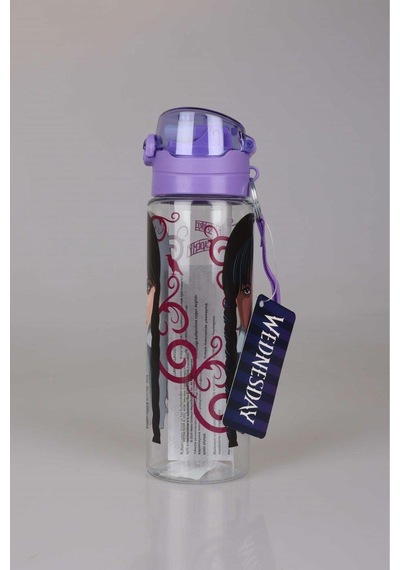 Wednesday Matara 700 Ml - Çocuk Suluk, Matara, Pipetli Suluk, Askılı Suluk Wednasday Matara