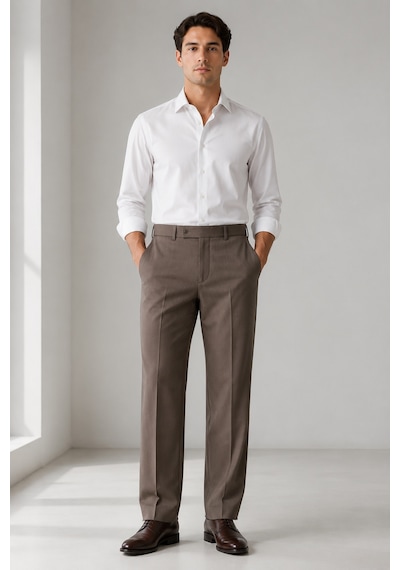 Bihan Store Erkek Regular Fit Kumaş Pantolon - Rahat Kesim, Esnek Kumaş, Pilesiz 008-kahve Kahverengi Bihan Store Erkek Regular Fit Kumaş Pantolon - Rahat Kesim, Esnek Kumaş, Pilesiz 008-kahve Kahverengi