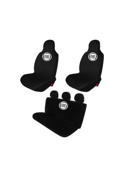 Fiat 124 Pratik Servis Kılıfı Ön ve Arka Set Siyah