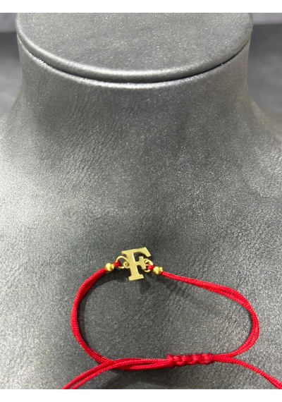 Baykal Kuyumculuk 14 Ayar Altın Harf Bileklik F Harfi 0.35 Gr.