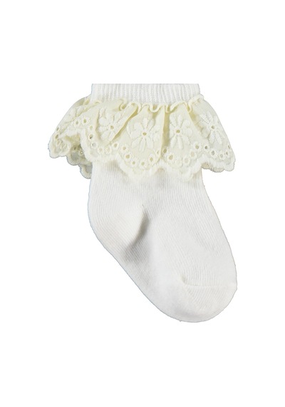 Civil Baby Çift Dantel Aksesuarlı 2'li 6-18 Ay Bebek Kız Çorap Set - Standart