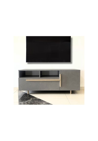 Tv Ünitesi 135 Cm Egger Gri Beton Gri Gri