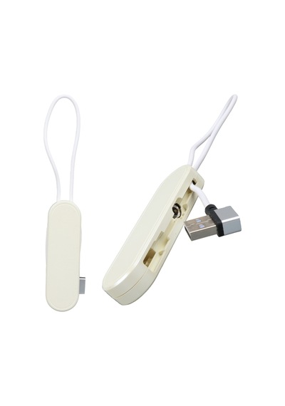 Ayt Powermaster Pm-25904 Beyaz 3in1 Type C- Lightning Micro Usb Manyetik Uç Taşınabilir Şarj Data Kablosu