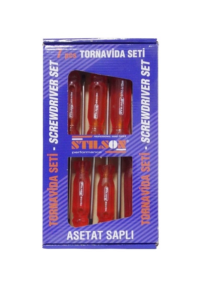 120606 Asetat Saplı Tornavida Seti 7 Parça