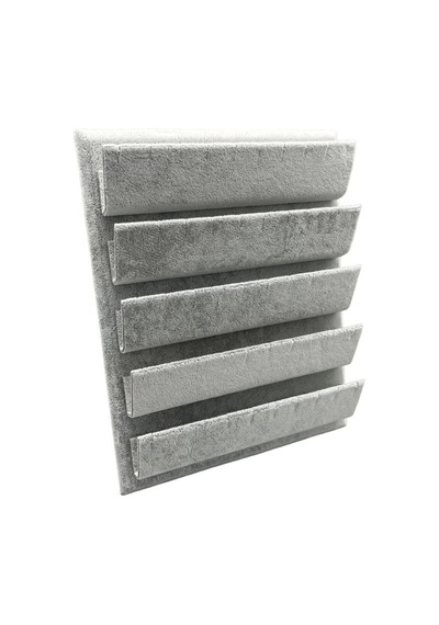 Yerli Üretim Süet Kumaş 20/16 Cm Gri Renk Ayaklı Küpe Standı Çok Renkli