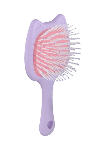 Beauty Kids Kitty Puf Açma Tarama Saç Fırçası Lila