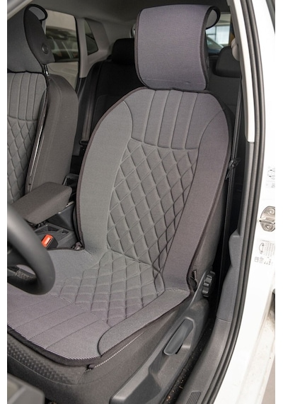Opel Ascona Uyumlu Oto Koltuk Minderi Elegance Model Ön 2'li Set Gri Fs