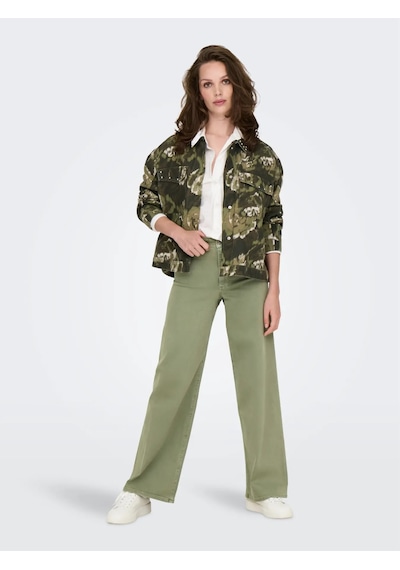 Jdy Jdyiris Hw Wide Kadın Pantolon 15341269 Yeşil