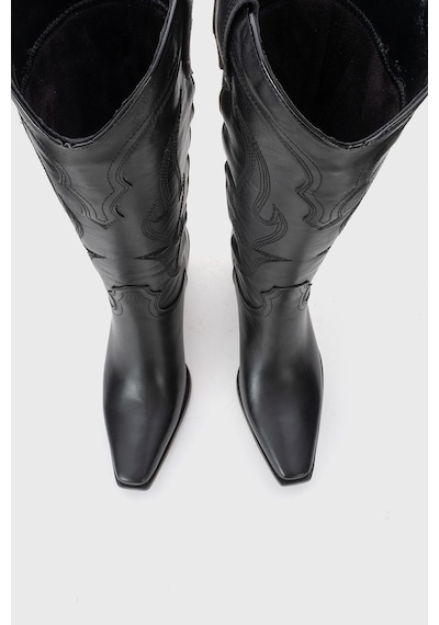 Luvishoes Luvi Shoes Pietro Siyah Cilt Hakiki Deri Kadın Western Çizme Siyah Mat Luvishoes Luvi Shoes Pietro Siyah Cilt Hakiki Deri Kadın Western Çizme Siyah Mat