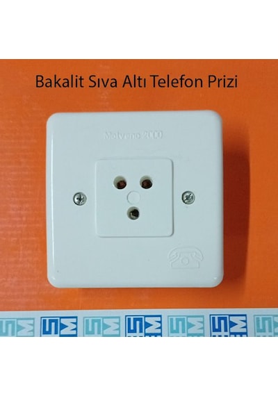 Bakalit Sıva Altı Telefon Prizi
