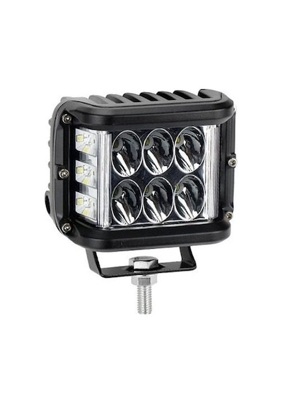 Beyaz Led Sarı Çakarlı Kare Off Road Sis Farı Çalışma Lambası 12 Led 10-30v 36w