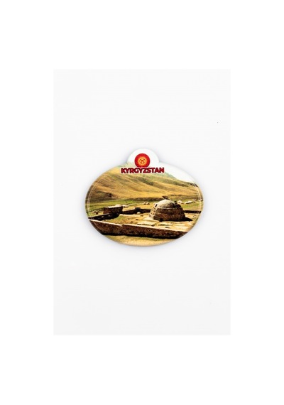 Kırgızistan Taş Rabat Kervansarayı Oval Magnet
