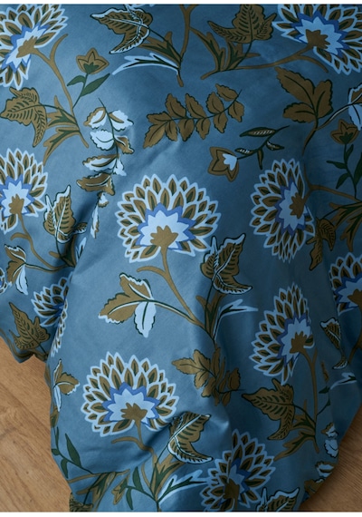 Bella Maison %100 Pamuk Saten Arora Çift Kişilik Nevresim Takımı Mavi 200x220 Cm Mavi