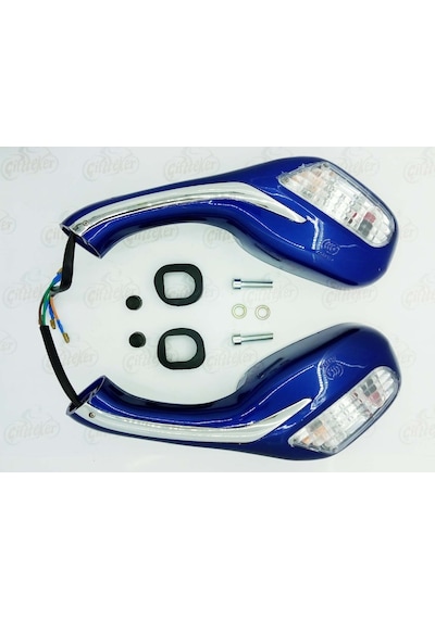 Scooter Ayna Sinyalli Mavi (537750403)