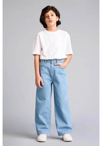 Defacto Düz Paça Jean Pantolon Erkek Çocuk G6983a826spnm39 Mavi-nm39