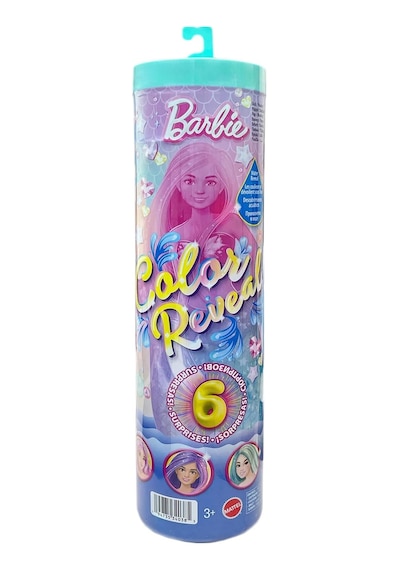 Barbie Mattel Jfv58 Color Reveal Deniz Kızı, 3 Sürpriz Torbası, 4