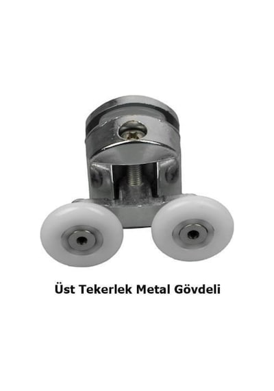 Duşakabin Tekerleği Rulman Metal Gövdeli 8 Li Set Teker Çapı 22 M Krom