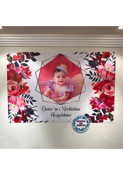 Doğum Günü-Baby Shower-Diş Buğdayı-Bebek Mevlüdü Branda Afiş (262554132)