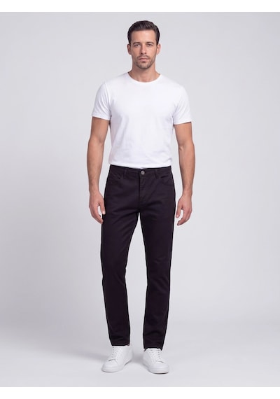Siyah Dynamic Fit Erkek Chino Pantolon