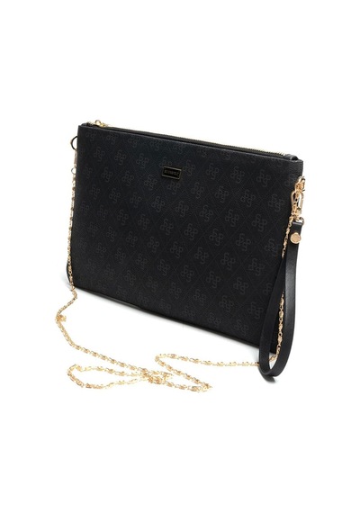 Silver Polo Sp1034 Kadın Portföy & Clutch Monogram Siyah-siyah